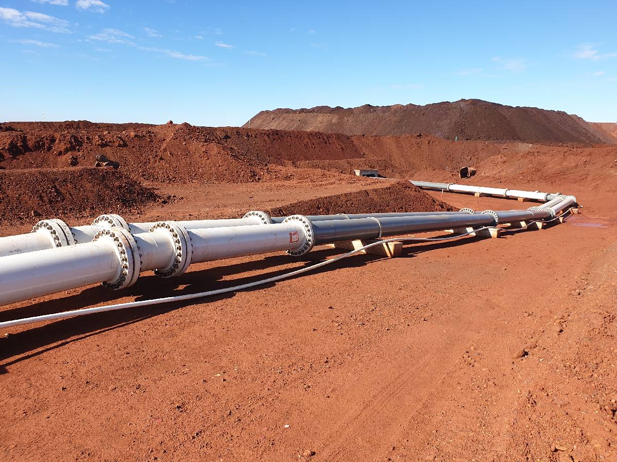ROY HILL Process Water Pipeline Project ADENCO Perth WA